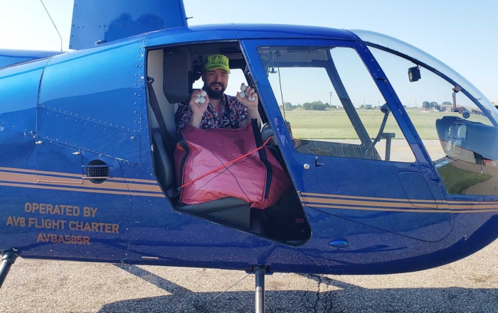 Legends Club helicopter ball drop August 2026