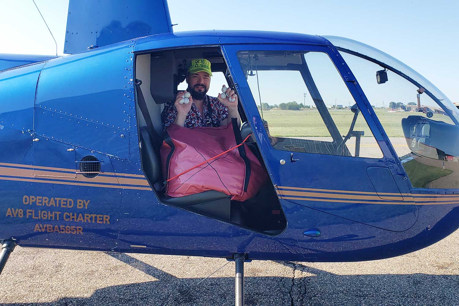 Legends Club helicopter ball drop August 2026