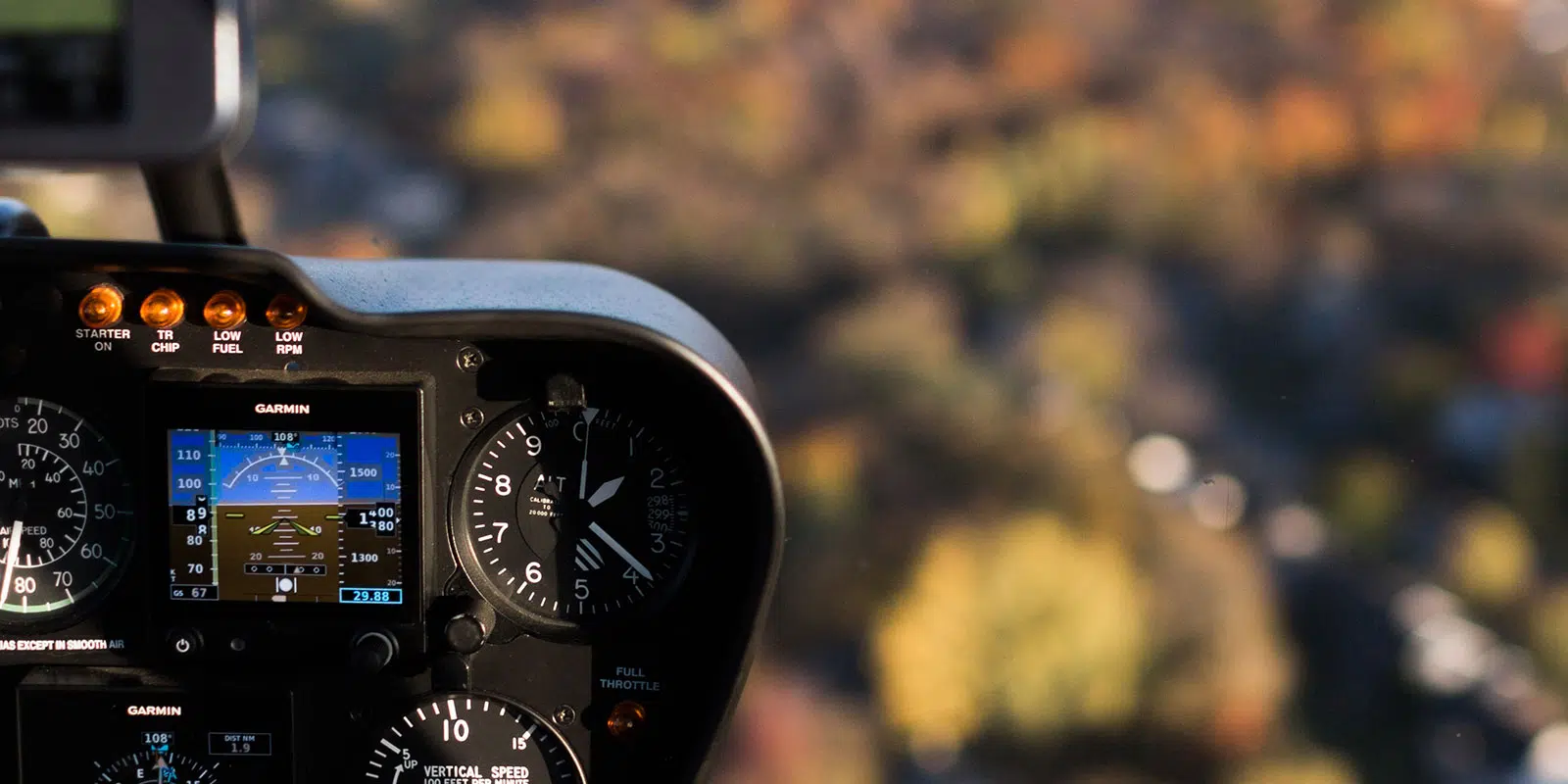 Flight School Helicopter Instrumentation