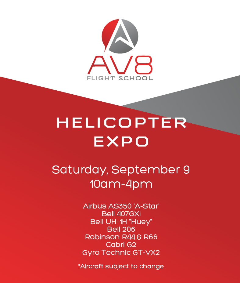 Helicopter Expo, AV8 Flight School, Saturday September 9