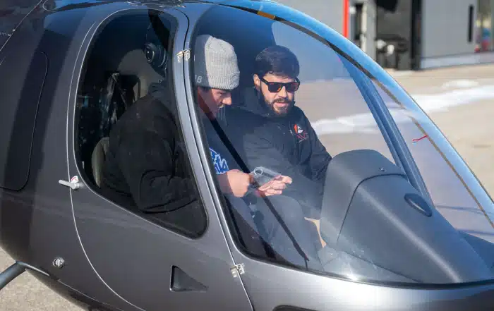 AV8 Questions, Brock Wiley, Helicopter Training with Student, at AV8 Flight School