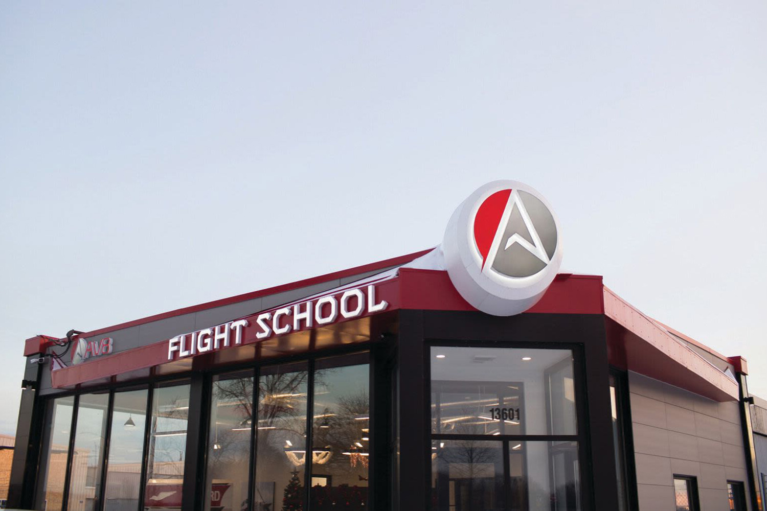 AV8-February-2026-EPLifestyle-opt Eden Prairie Lifestyle magazine feature, AV8 Flight School building exterior