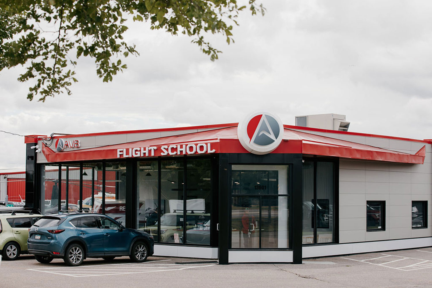 Flight-School-Exterior-287-AV8 Flight School Exterior Building, AV8 Flight