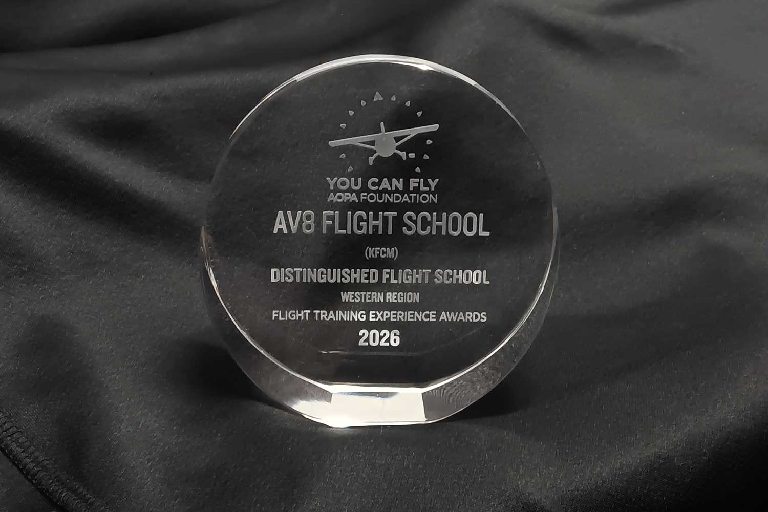 AOPA-Distinguished-FS-AV8-2026 AOPA Distinguished Flight School Award, 2026