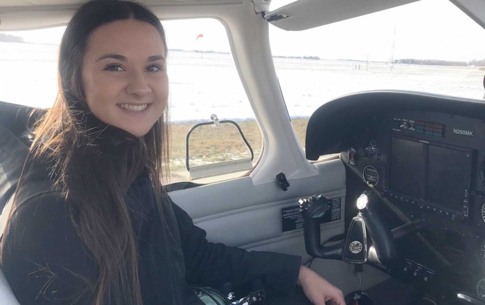 Maddie Erickson, AV8 Flight School Instructor